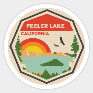 Peeler Lake California Colorful Scene Sticker